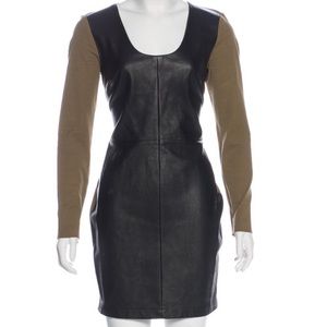 NWT Robert Rodríguez leather mini dress size 6